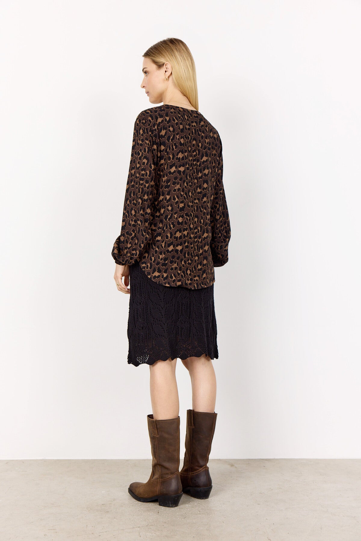 SC-SAFIRA 1 Bluse Mørk brun
