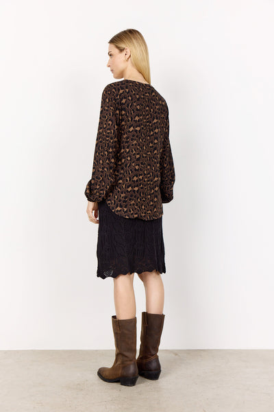 SC-SAFIRA 1 Bluse Mørk brun