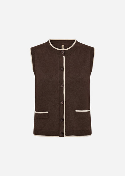 SC-DOLLIE 792 Vest Mørk brun