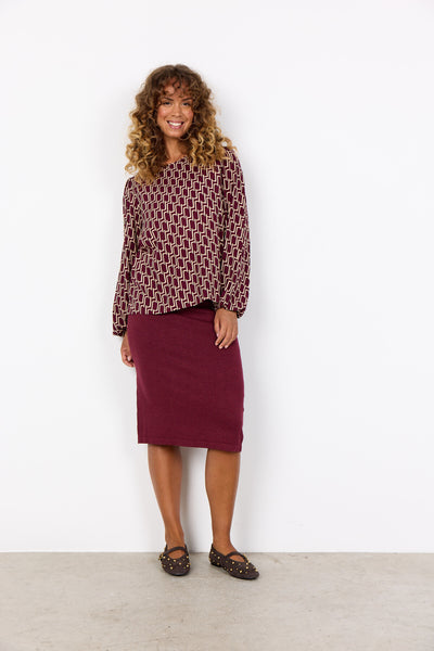 SC-VARLA 1 Bluse Bordeaux