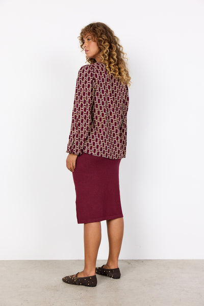 SC-VARLA 1 Bluse Bordeaux