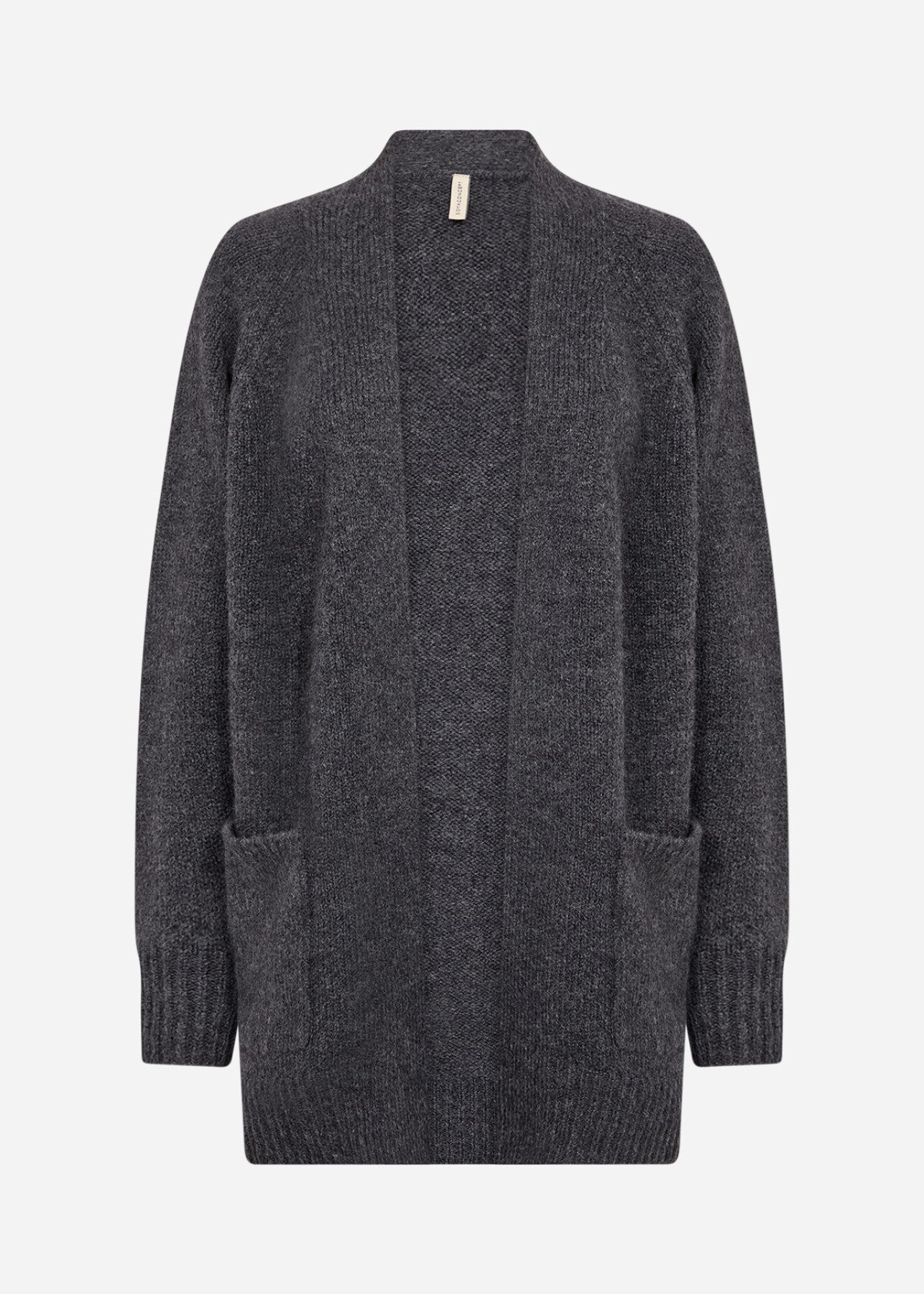 SC-GUNNA 13 Cardigan Mørk grå