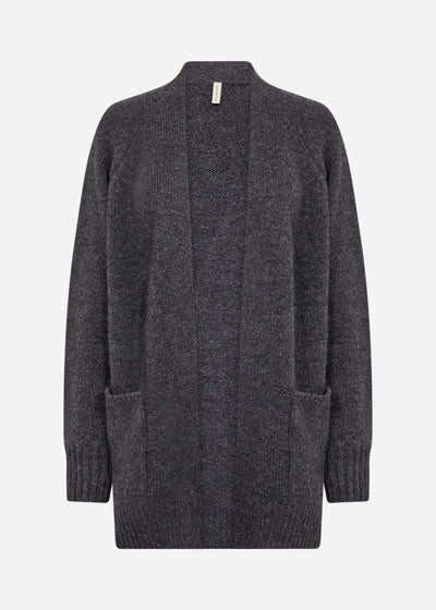SC-GUNNA 13 Cardigan Mørk grå