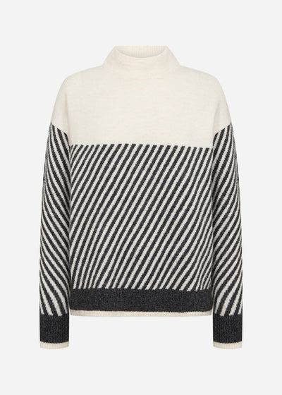 SC-NESSIE STRIPE 71 Pullover Creme