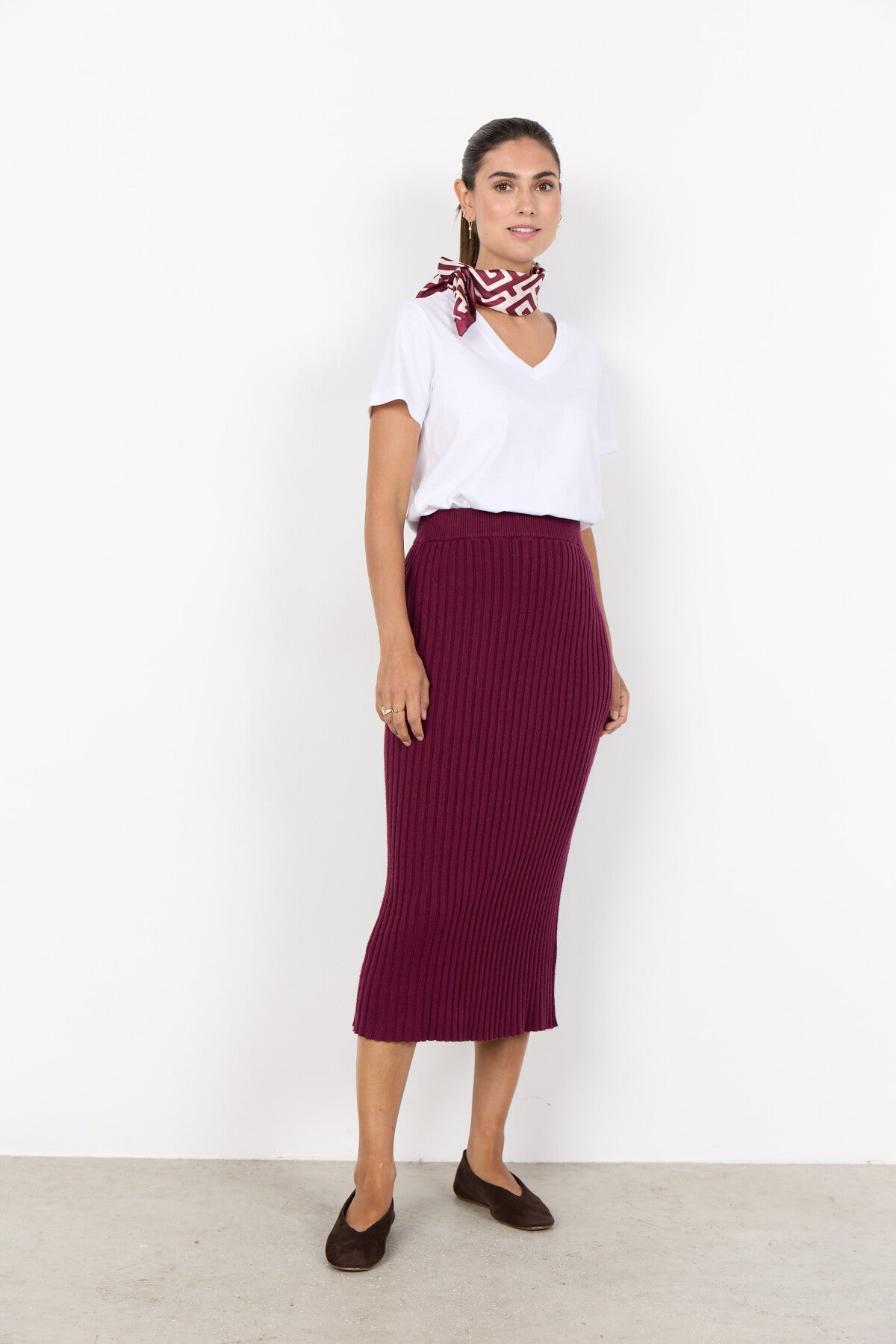 SC-KANITA 23 Nederdel Bordeaux