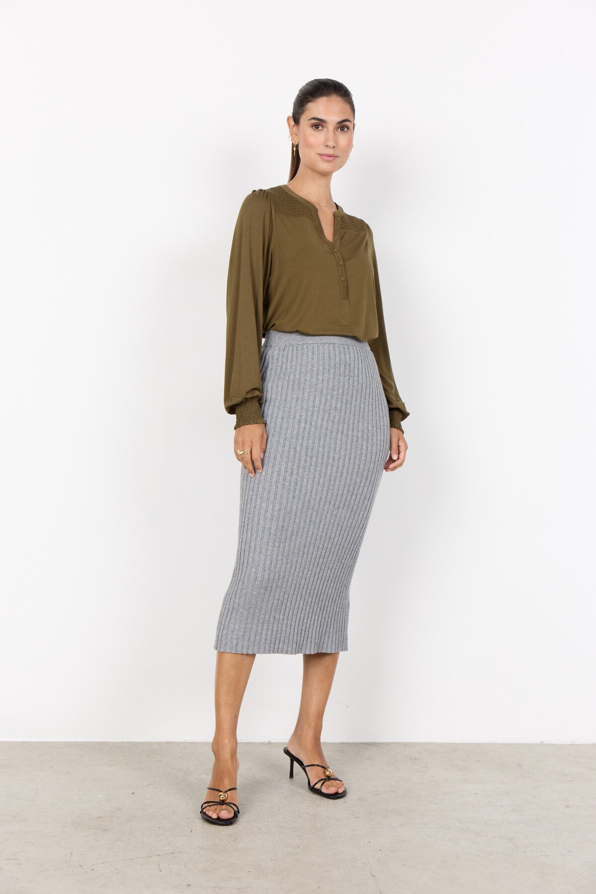 SC-MARICA 303 Bluse Mørkegrøn