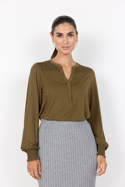 SC-MARICA 303 Bluse Mørkegrøn