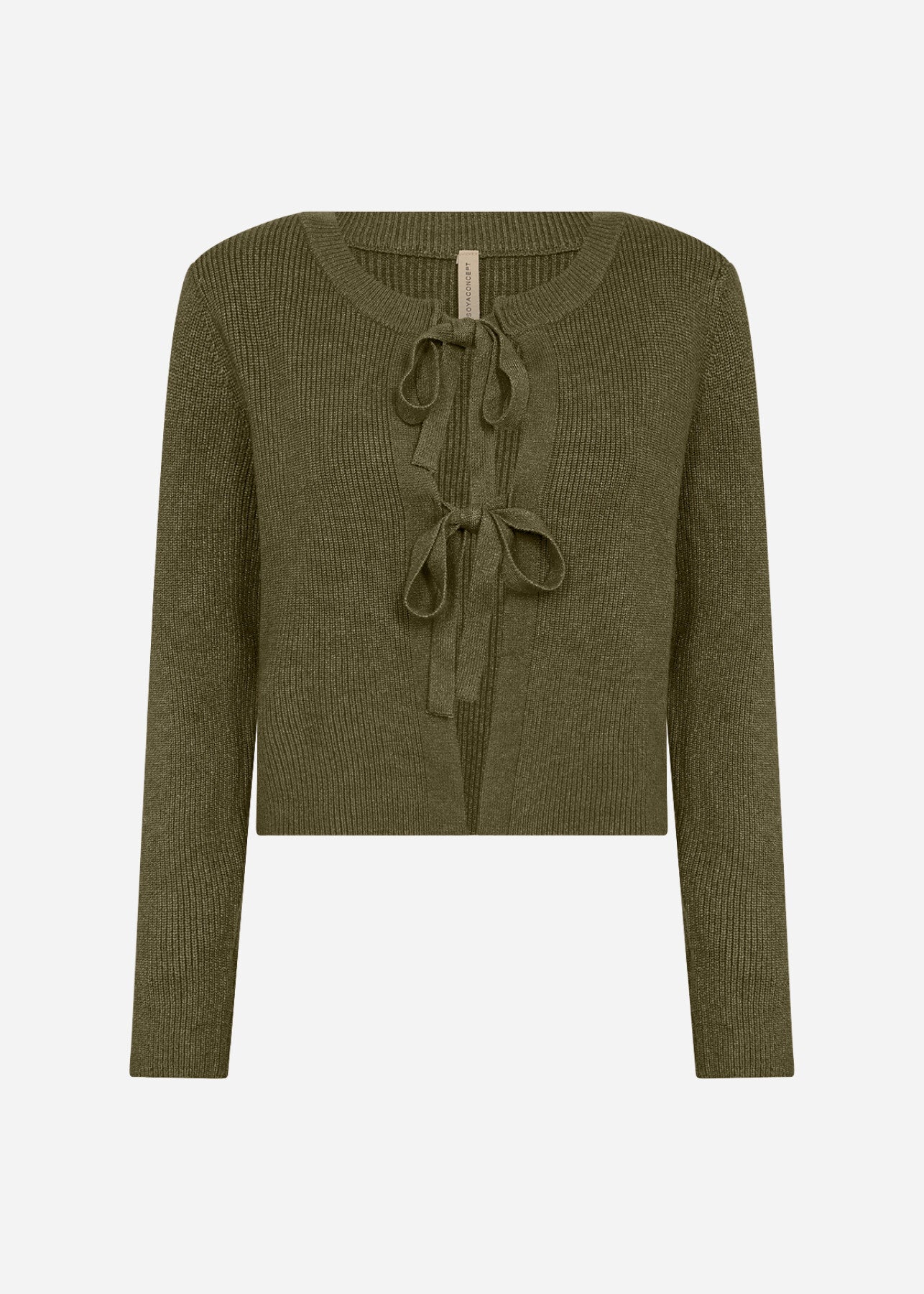 SC-KANITA 26 Cardigan Mørkegrøn