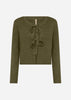 SC-KANITA 26 Cardigan Mørkegrøn