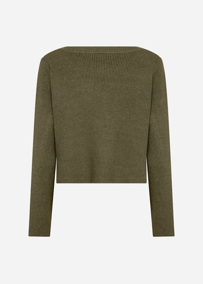 SC-KANITA 26 Cardigan Mørkegrøn