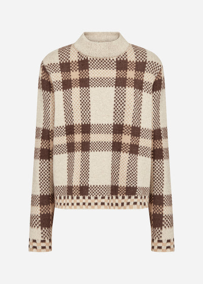 SC-VIBSA 1 Pullover Mørk sand