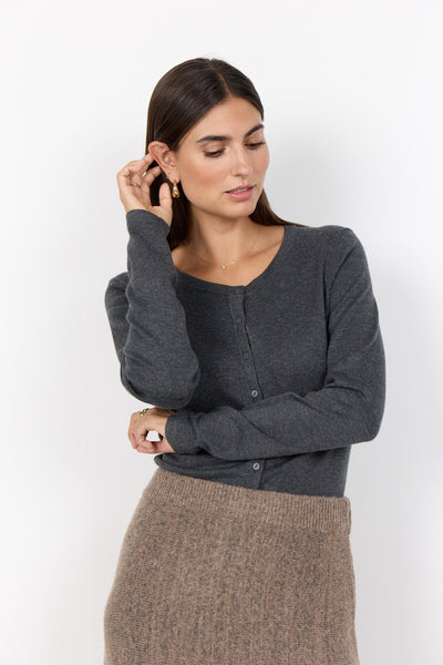 SC-DOLLIE 446 Cardigan Mørk grå