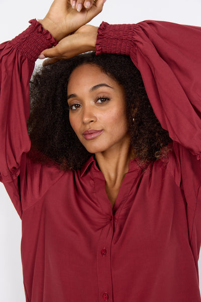 SC-BARBEL 2 Skjorte Rubin rød