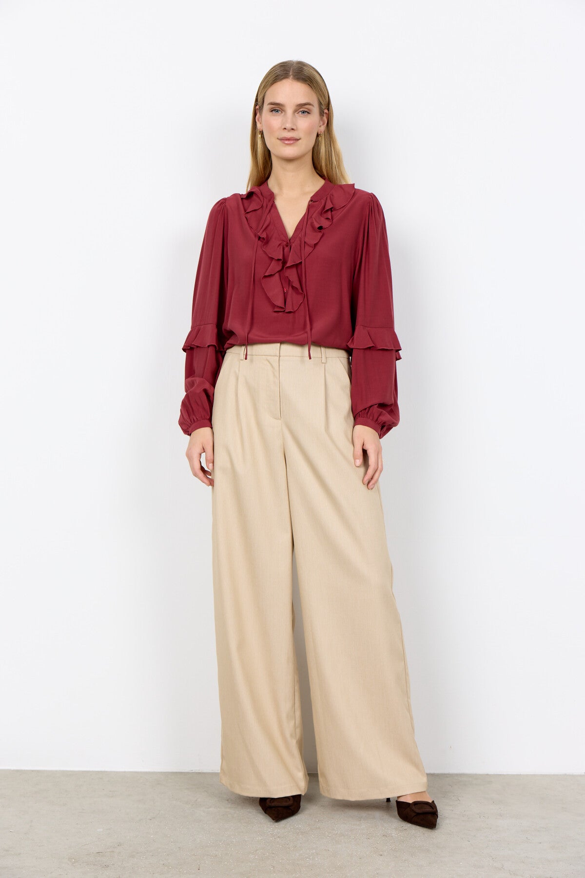 SC-BARBEL 1 Bluse Rubin rød