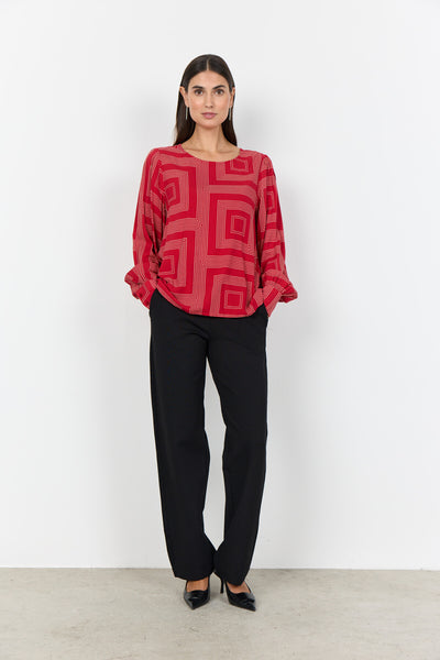SC-ANNABEL 1 Bluse Rød