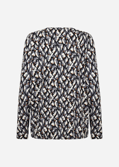 SC-FELICITY AOP 527 Bluse Sort