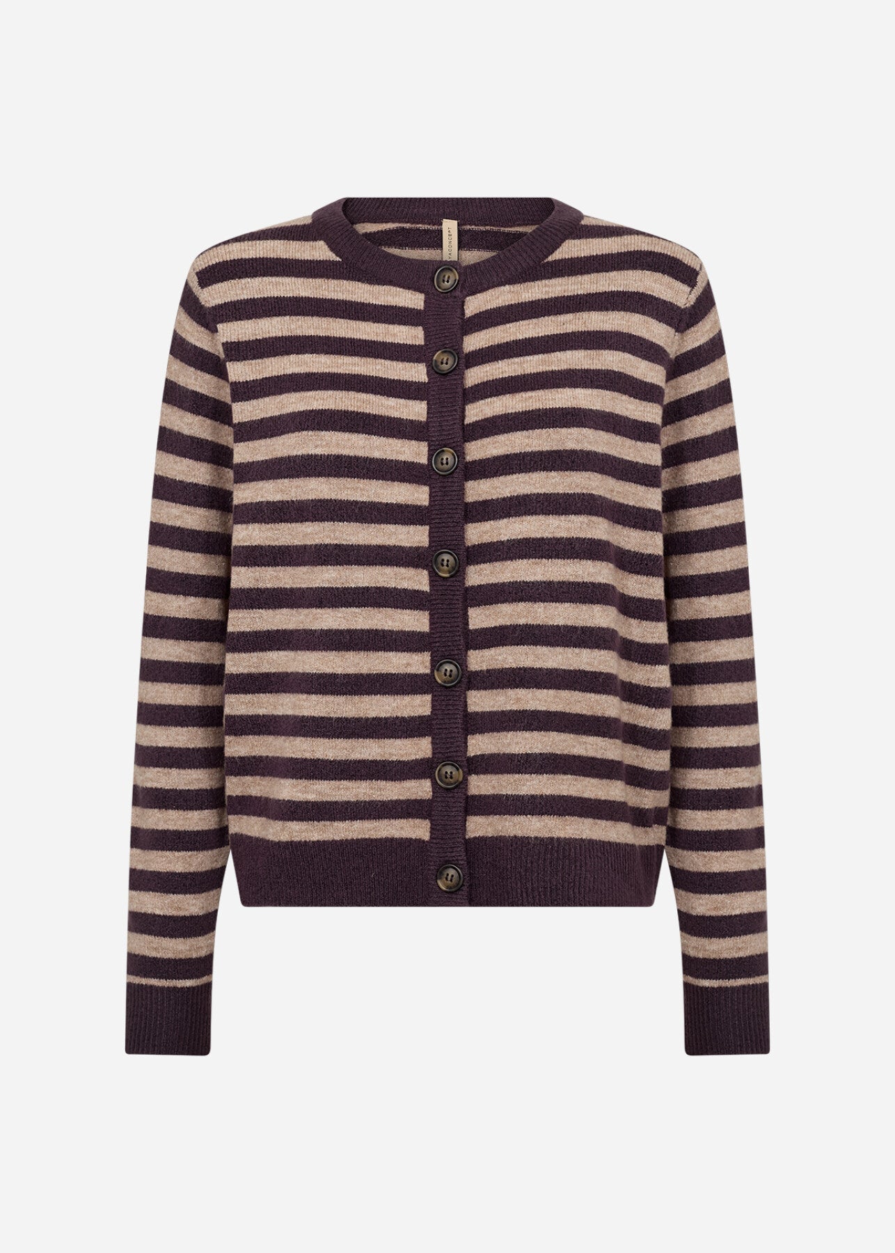SC-ORLEAN STRIPE 13 Cardigan Lilla