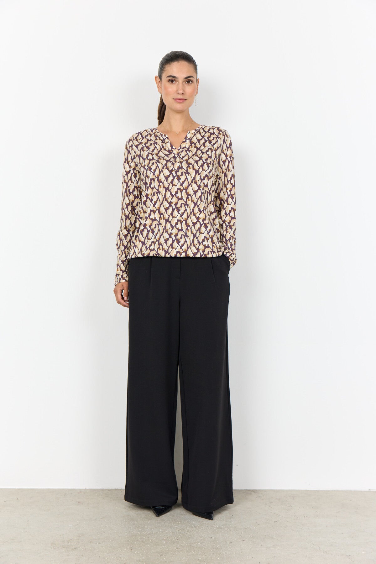 SC-FELICITY AOP 527 Bluse Lilla