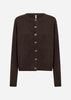 SC-ORLEAN 2 Cardigan Mørk blomme