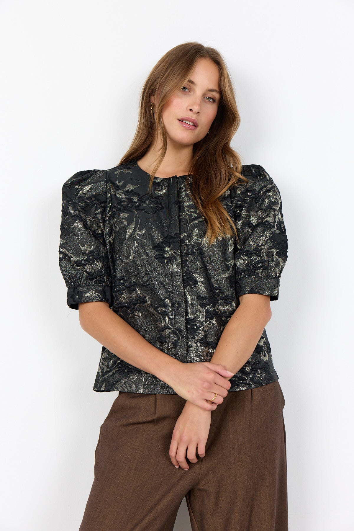 SC-APRIL 1 Bluse Sort