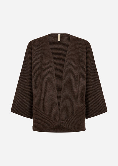 SC-SELEEN 1 Cardigan Mørk brun