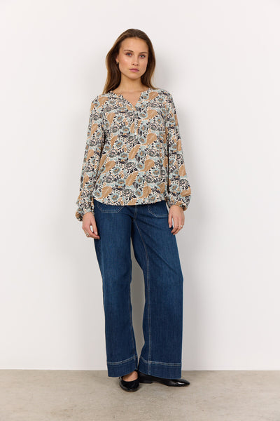 SC-PEARL 2 Bluse Støvet Grøn