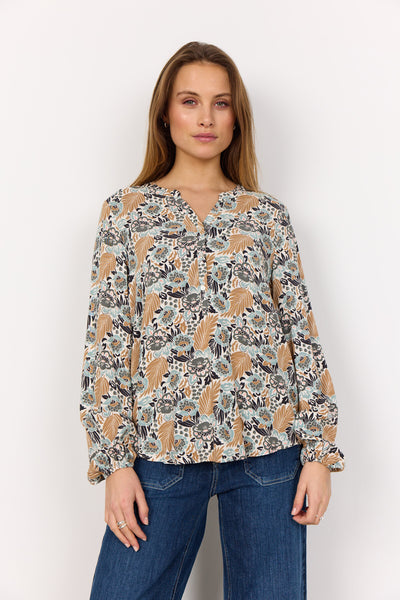 SC-PEARL 2 Bluse Støvet Grøn