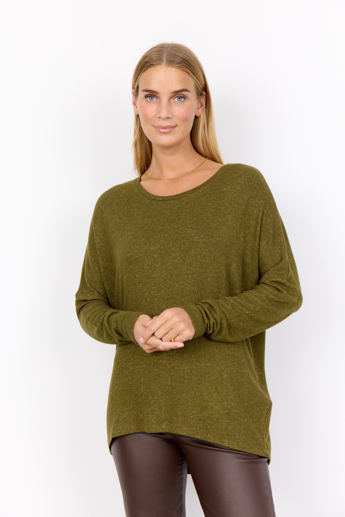 SC-BIARA 1 Bluse Mørkegrøn