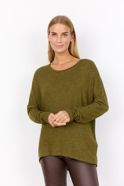 SC-BIARA 1 Bluse Mørkegrøn