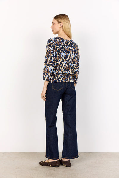 SC-FELICITY AOP 516 Bluse Lyseblå