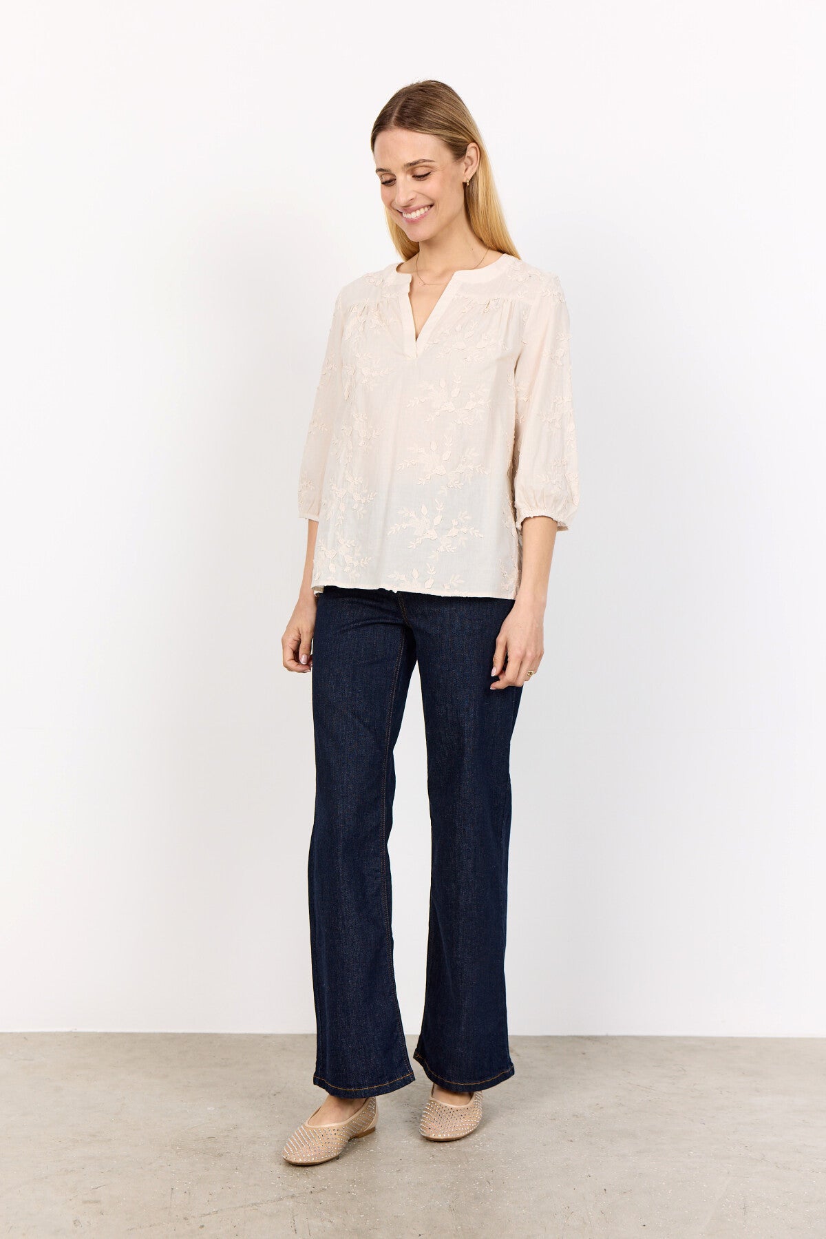 SC-SILVA 1 Bluse Creme