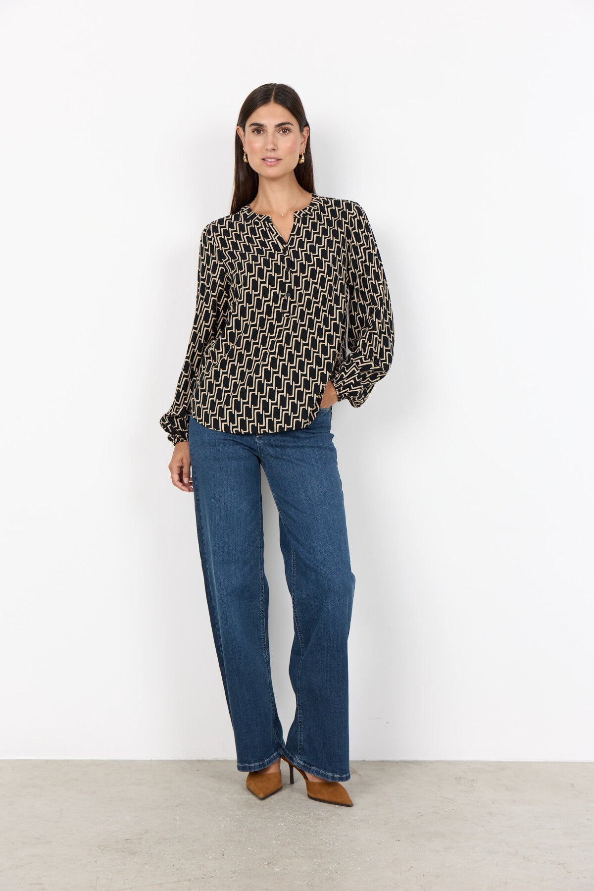 SC-VARLA 4 Bluse Sort