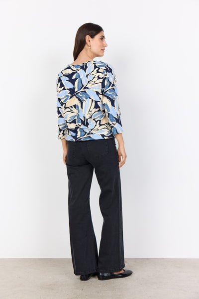 SC-FELICITY AOP 512 Bluse Lyseblå