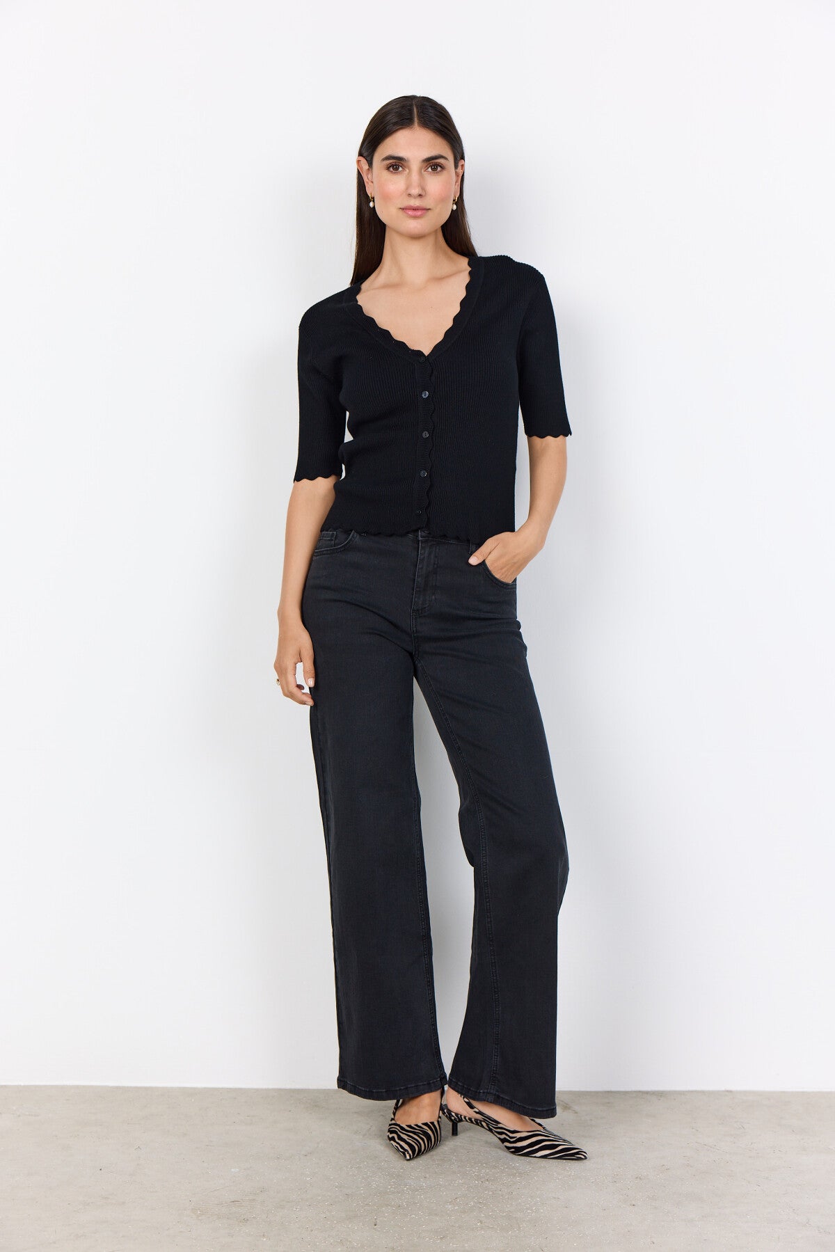 SC-DOLLIE 788 Cardigan Sort