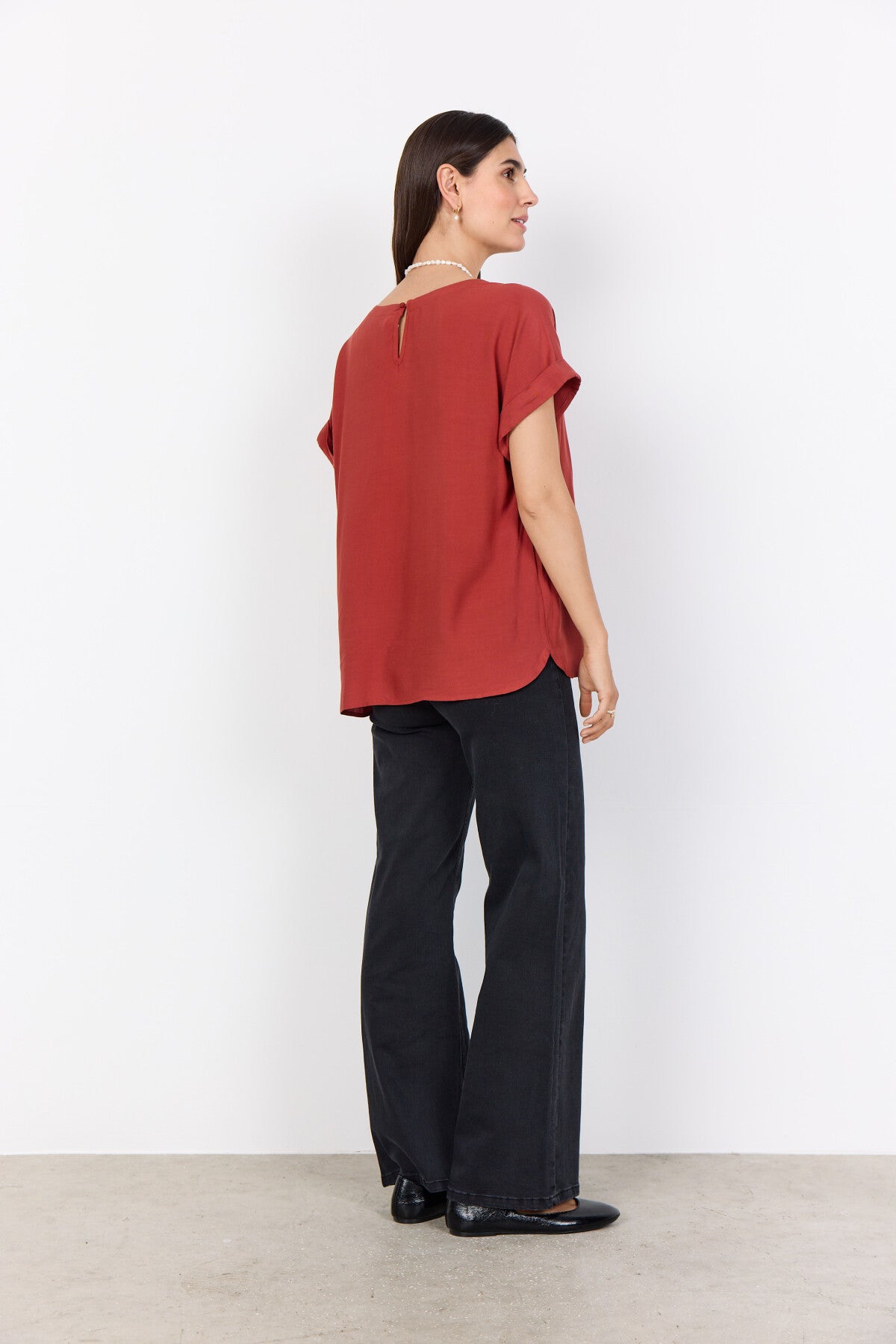 SC-RADIA 214 Bluse Mørk rød