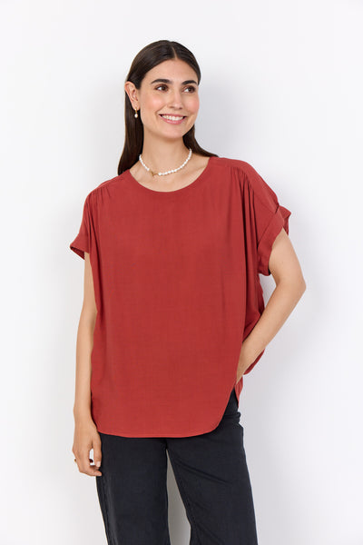 SC-RADIA 214 Bluse Mørk rød