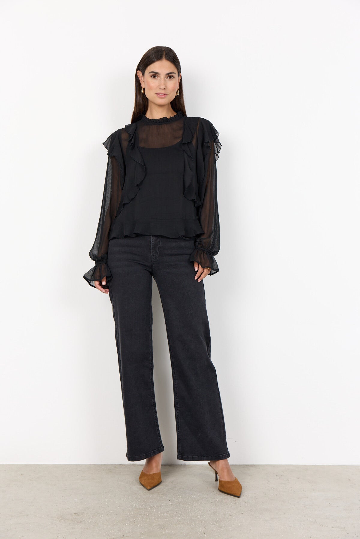SC-NAIA 3 Bluse Sort
