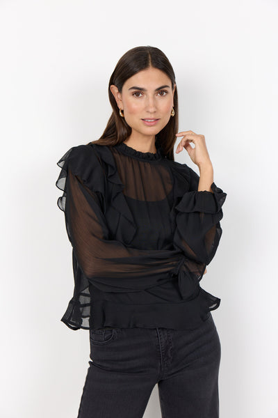 SC-NAIA 3 Bluse Sort
