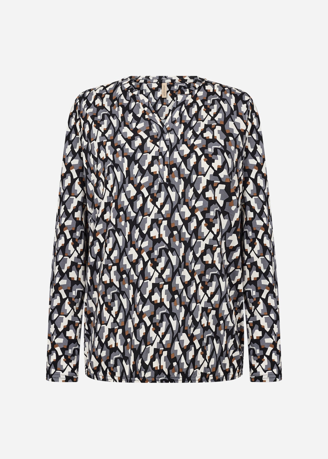 SC-FELICITY AOP 527 Bluse Sort