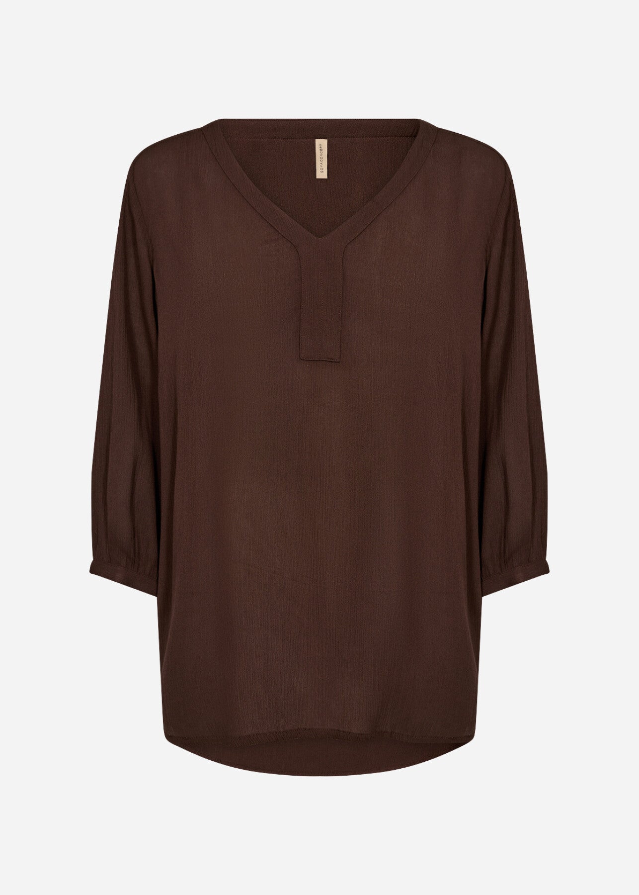 SC-RUTH TOP 1 Bluse Mørk brun