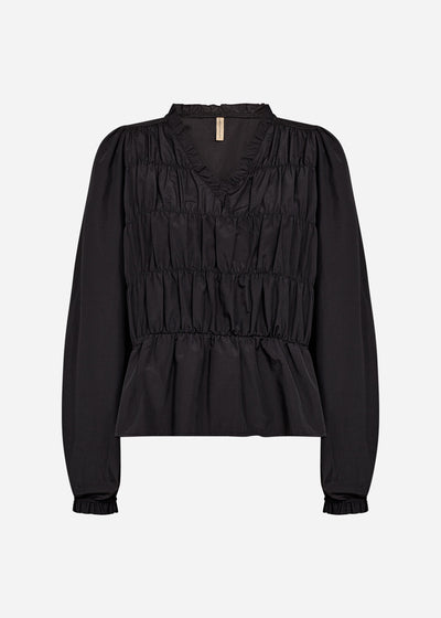 SC-NETTI 92 Bluse Sort