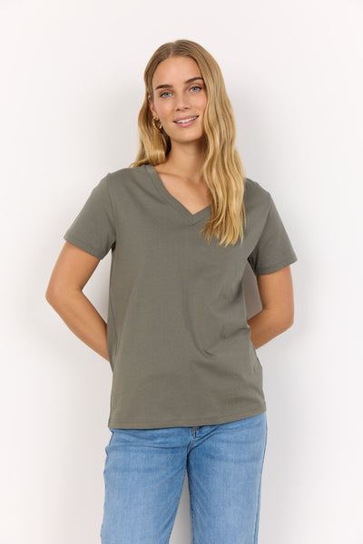 SC-DERBY 2 T-shirt Støvet Grøn