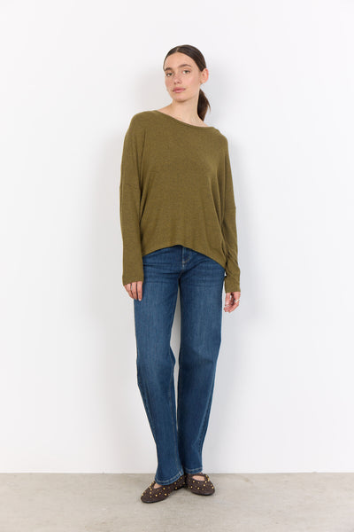 SC-BIARA 1 Bluse Oliven