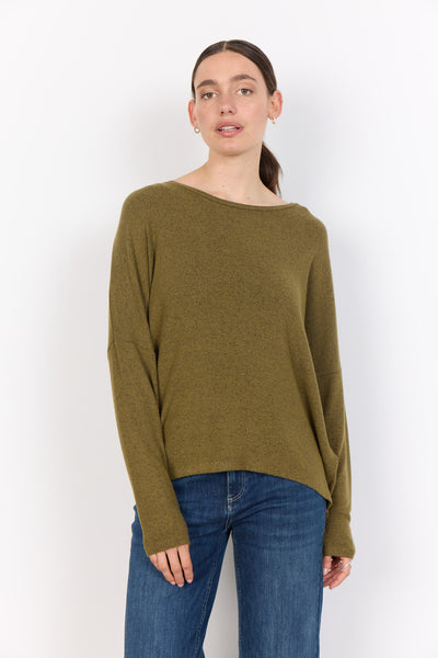SC-BIARA 1 Bluse Oliven