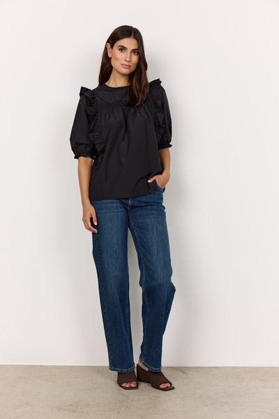 SC-NETTI 95 Bluse Sort