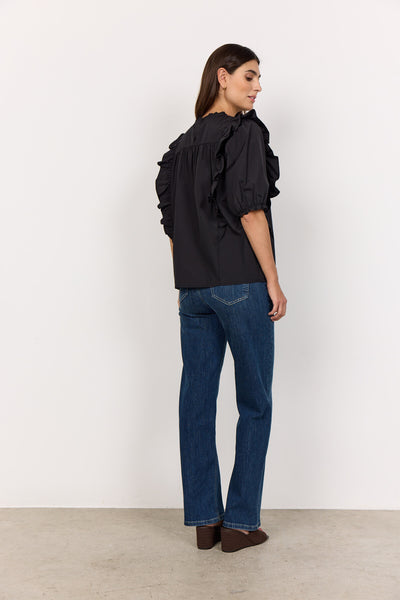SC-NETTI 95 Bluse Sort