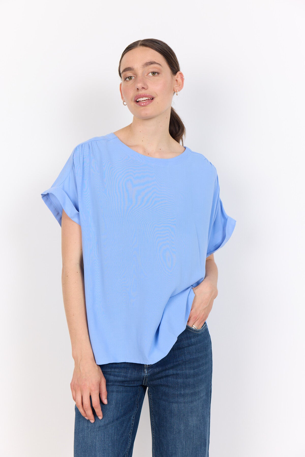 SC-RADIA 214 Bluse Lyseblå