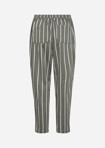 SC-AKILA STRIPE 6-C Bukser Støvet Grøn