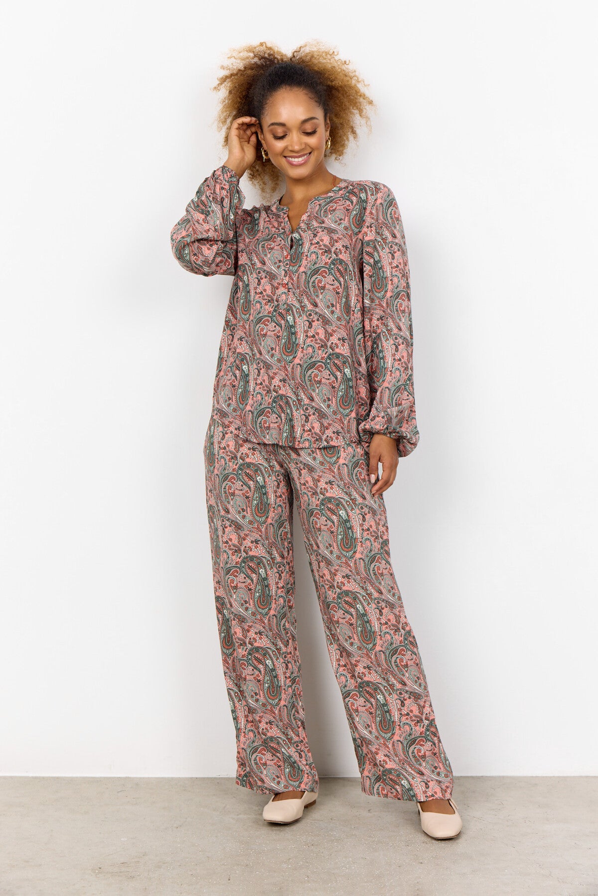 SC-PIANNA 2 Bluse Koral