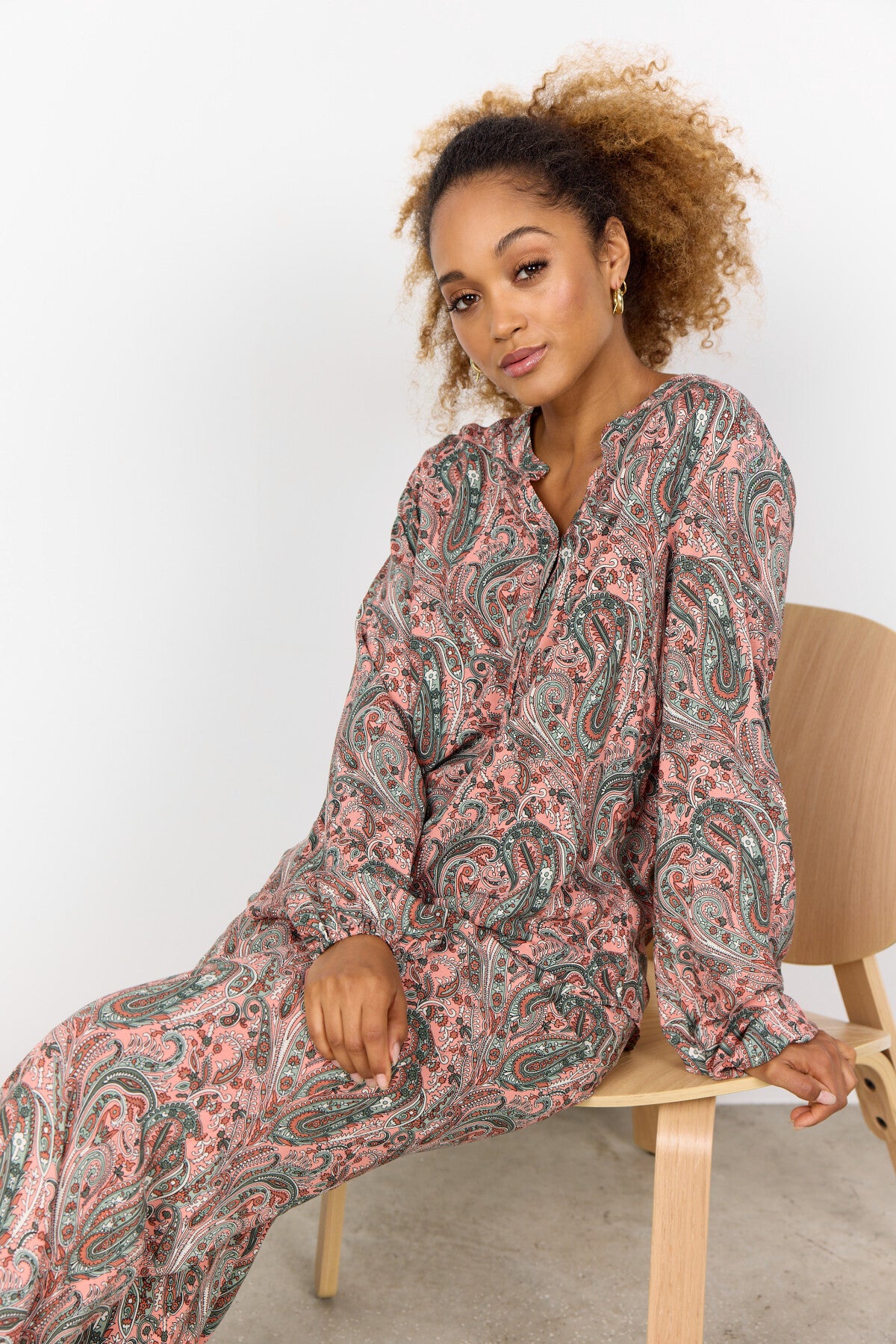 SC-PIANNA 2 Bluse Koral